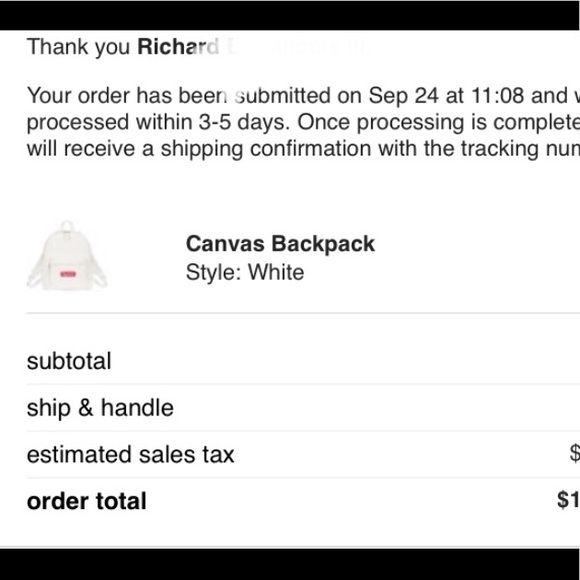 NEW! SUPREME CANVAS BACKPACK🔥-White - Picture 15 of 16